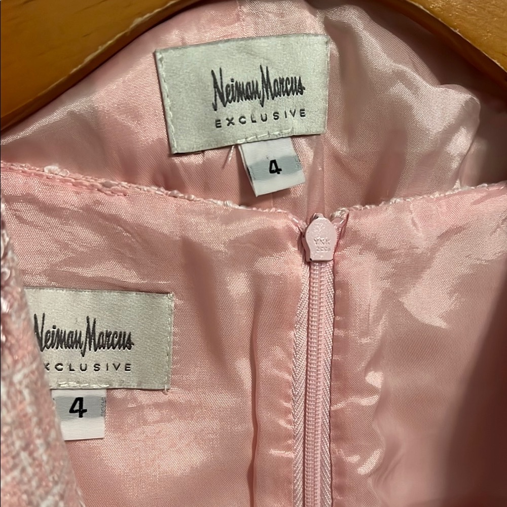 Neiman Marcus Blush Dress and Jacket Set - Picture 3 of 7